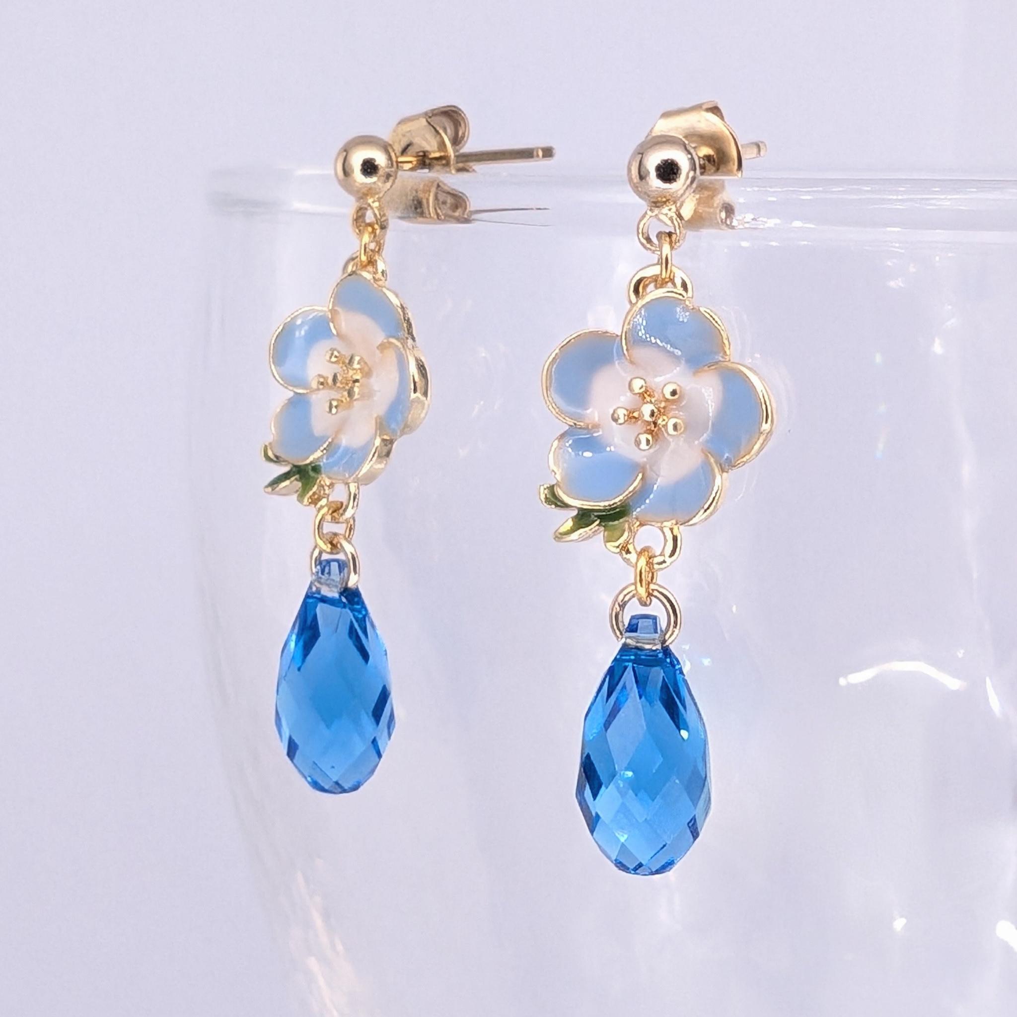 ネモフィラの約束 ー 春風に揺れる青い雫ピアス｜花・ブルー・揺れる・上品・大人可愛い・ガーリーアクセサリー | 10枚目