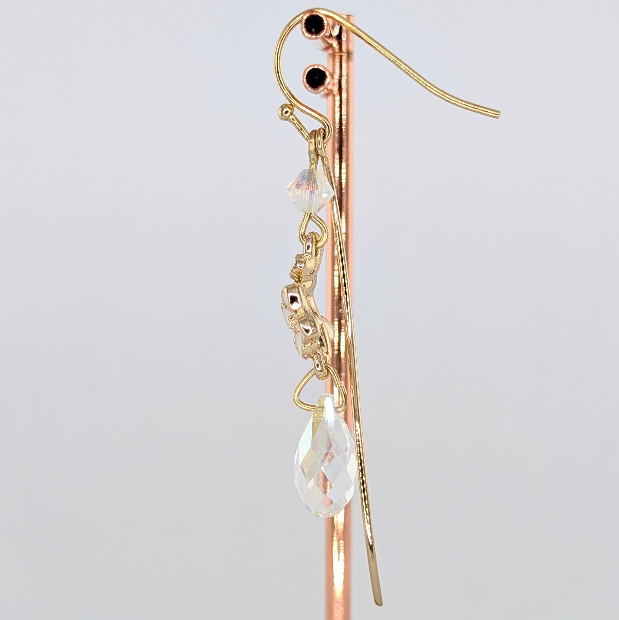 金木犀(キンモクセイ)のお花と雫のピアス | 5枚目