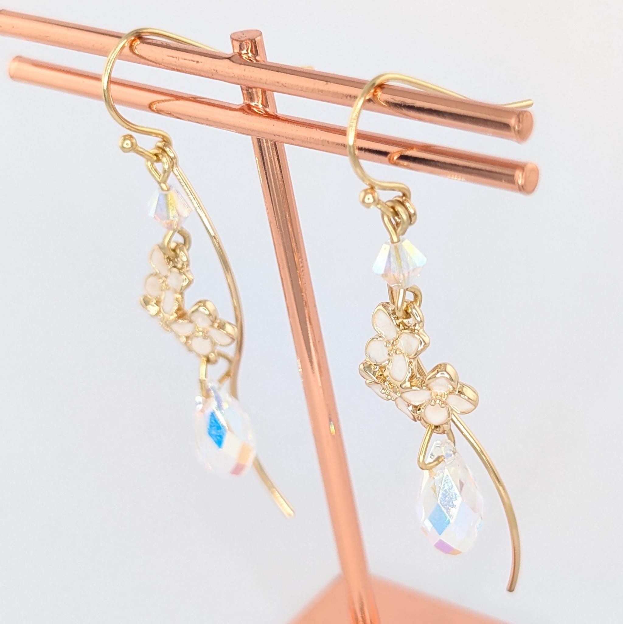 金木犀(キンモクセイ)のお花と雫のピアス | 7枚目