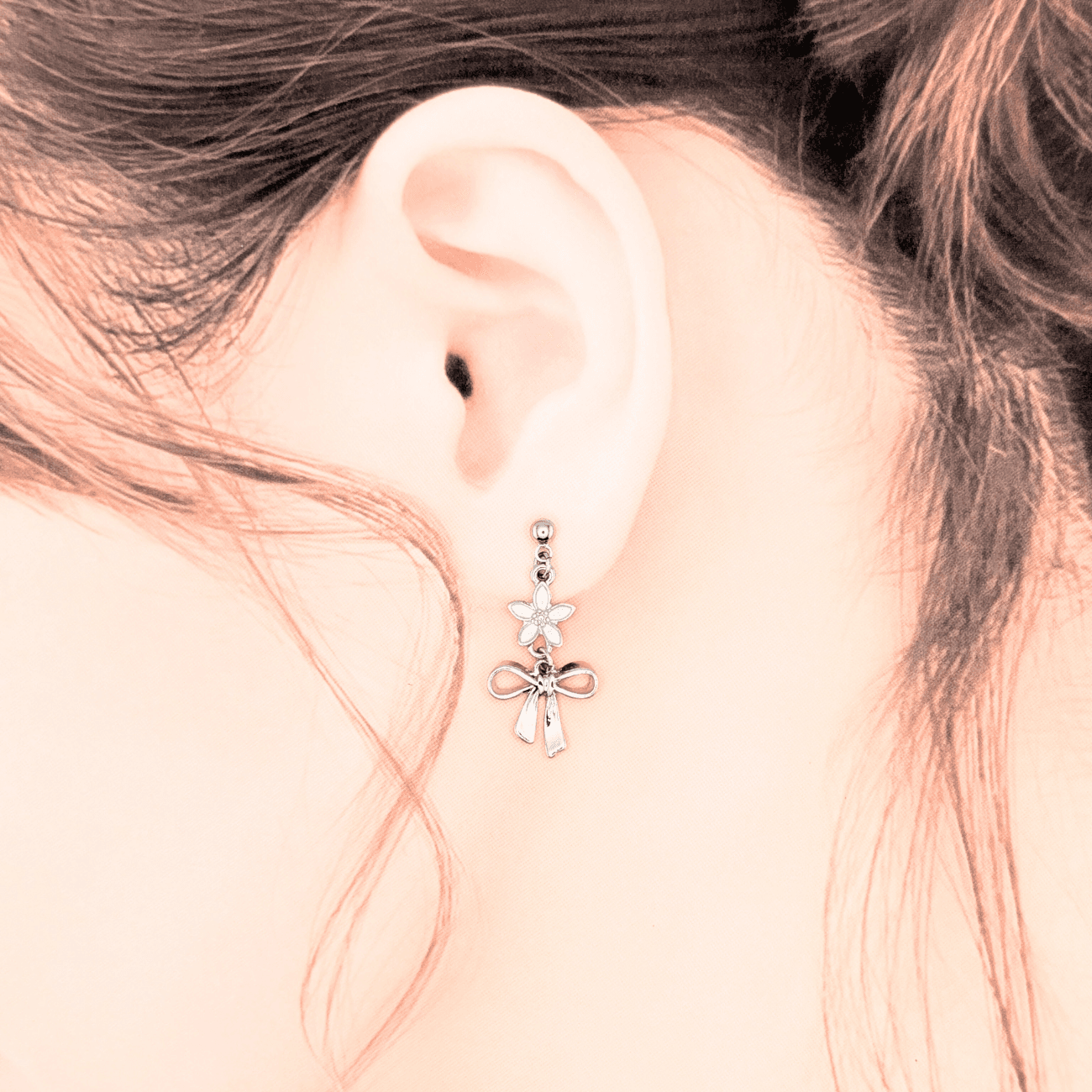 レモンの花とリボンのピアス | 3枚目